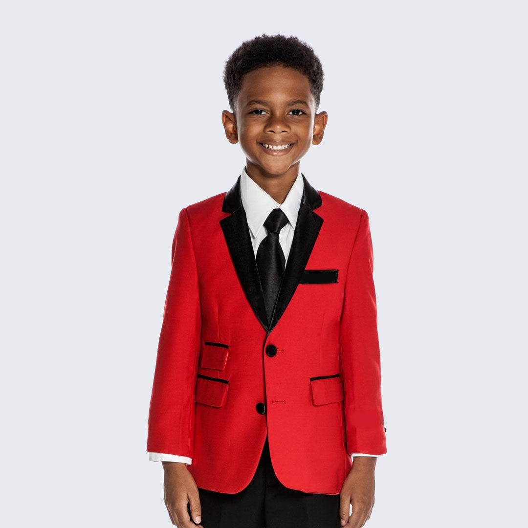 black and red tuxedo kids