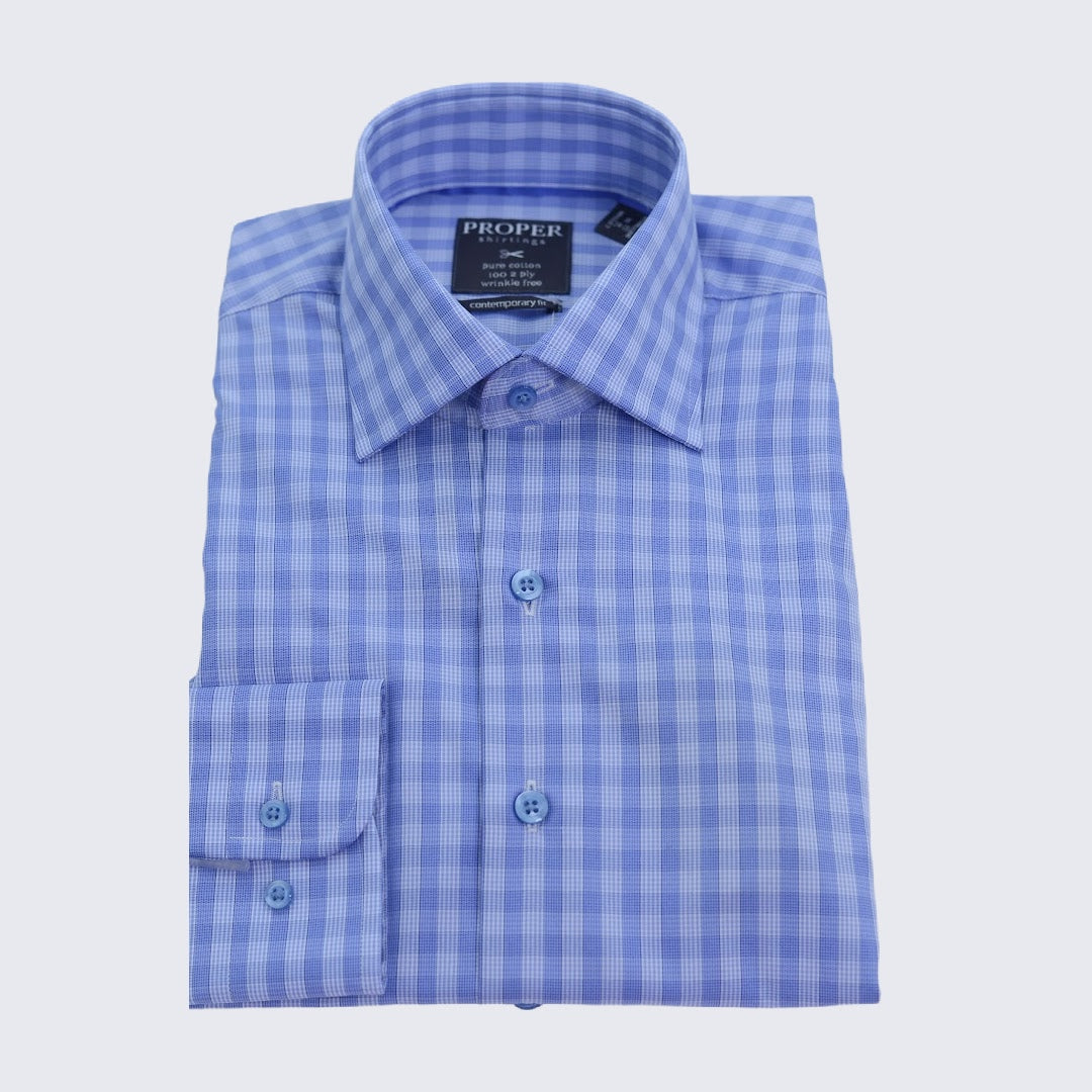 Men's Fashion Tiger Print Dress Shirt - Blue & Green Long Sleeve Button Up, Sizes M-2XL