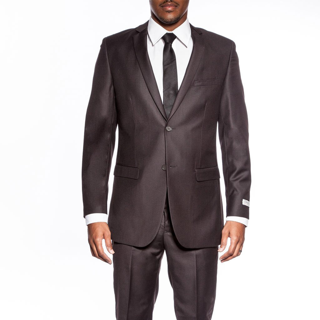 (38L, 40R, 42S, 44R, 44S, 48L) Slim Fit 2 Piece Brown Tuxedo main image 1