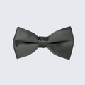 Charcoal Bow Tie Mens Satin Pre-Tied