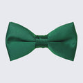 Emerald Green Bow Tie Mens Satin Pre-Tied