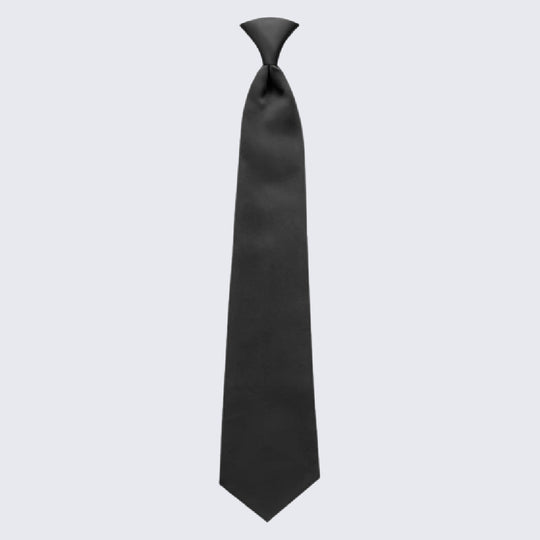 Black Tie Mens Pre-Tied Satin