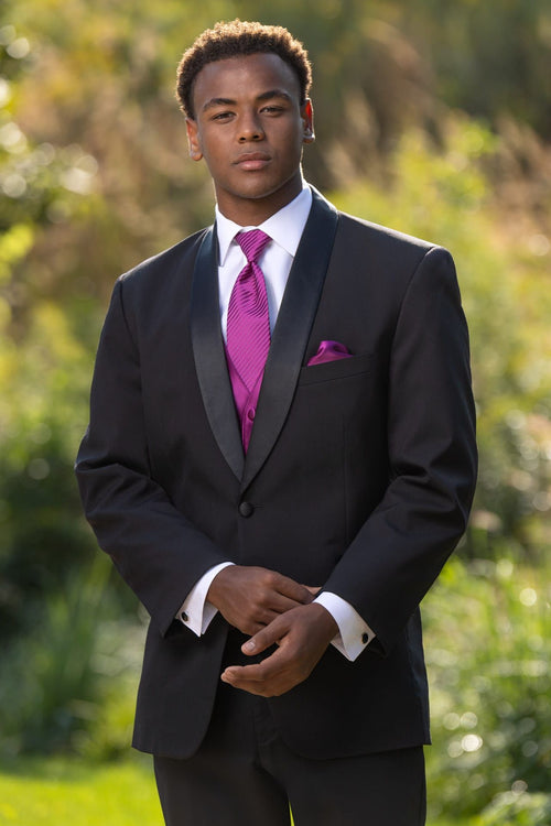 Black Cyprus Tuxedo Shawl Lapel