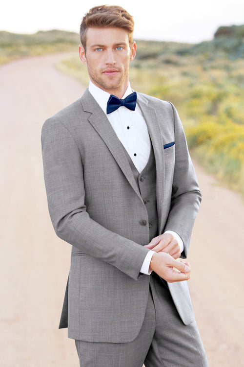 Heather Grey Clayton Suit by Allure Men
