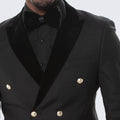 Men's Black Suit Two Piece Set - Wedding - Prom