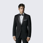 Black Tuxedo with Notch Lapel Classic Fit - Wedding - Prom