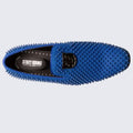 Blue Spiked Slip On Shoe By Stacy Adams