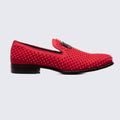 red spiky dress shoes Amazon.com | SPK24 Men Vintage Spikes Sparkle Formal Tuxedo Stage Fashion Slip On Loafer Dress Shoes (Black 29, Numeric_6_Point_5)