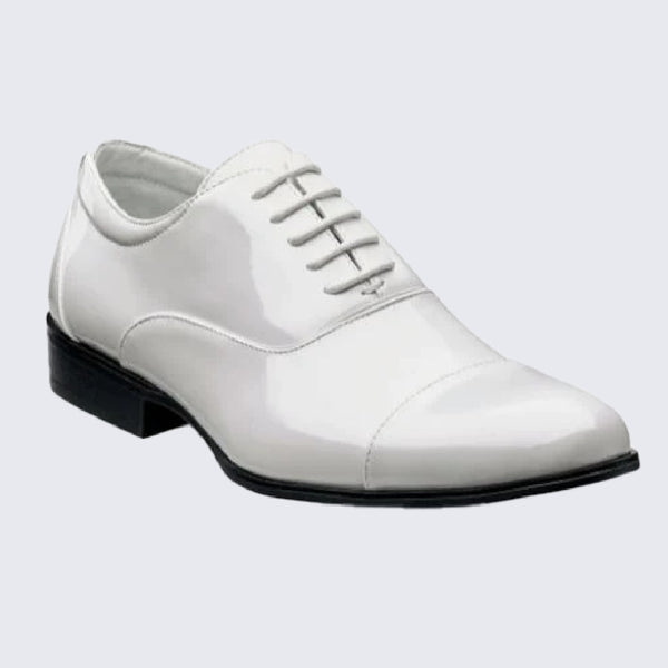 White Cap Toe Oxford Shoe By Stacy Adams Perfect Tux White Cap Toe Oxford Shoe By Stacy Adams Perfect Tux