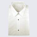 Ivory Slim Fit Microfiber Dress Shirt with Plain Front and Barrel Cuffs, 16-16.5 x 38/39 Ivory Slim Fit Microfiber Dress Shirt with Plain Front and Barrel Cuffs, 16-16.5 x 38/39