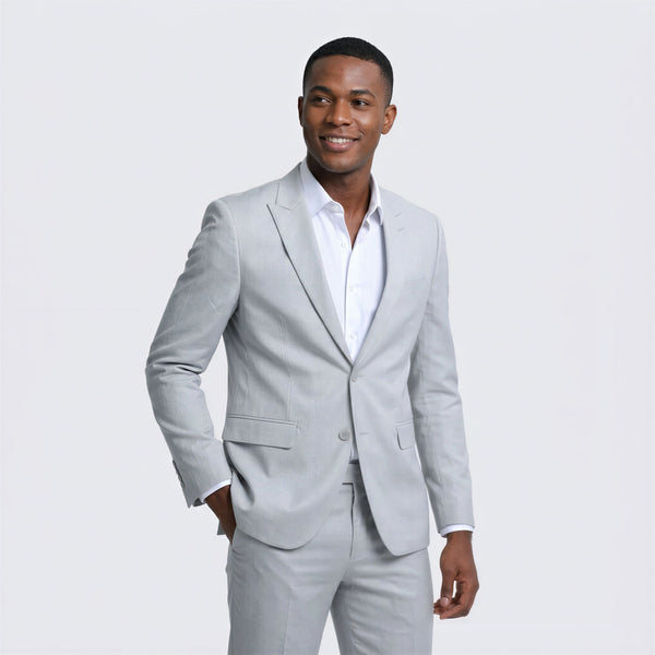 blue dress shirt with grey suit 10 Chic Grey Suit & Blue Shirt Outfits for Men
