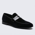 Mens Black Suede Loafers- Shoes, 12M Mens Black Suede Loafers- Shoes, 12M