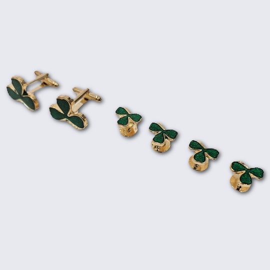 Gold Shamrock Leaf Formal Set