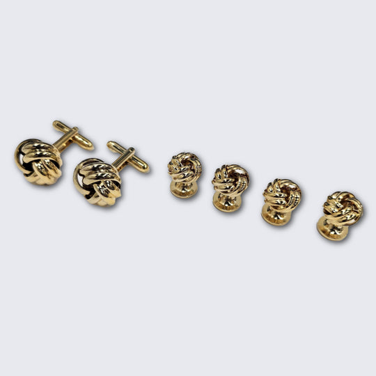 Love Knot Double Rope Gold Formal Set