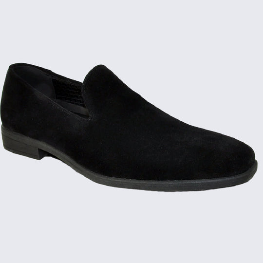 Men Dress Black Vegan Suede Formal Loafer
