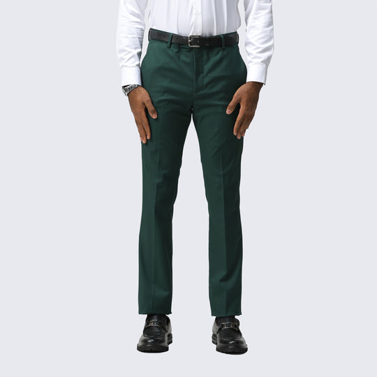 Mens Green Dress Pants Skinny Fit