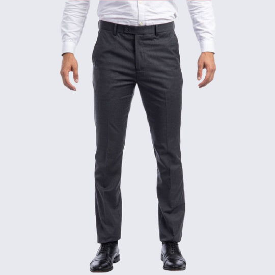 Mens Charcoal Gray Dress Pants Skinny Fit