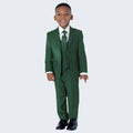 Boy's Green Slim Fit Suit by Stacy Adams