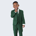 Boy's Green Slim Fit Suit by Stacy Adams