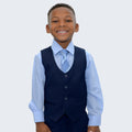 Boy's Navy Slim Fit Suit by Stacy Adams