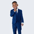 Boy's Indigo Slim Fit Suit by Stacy Adams for Kids Teen Children - Wedding