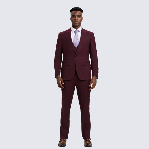 Maroon tuxedo clearance jacket