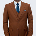 Men's Light Brown Suit Three Piece Set by Stacy Adams - Wedding - Prom