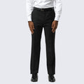 Black Modern Fit Dress Pants – Flat Front, Unhemmed (Expandable Waistband), 46 Black Modern Fit Dress Pants – Flat Front, Unhemmed (Expandable Waistband), 46