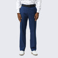 indigo blue dress pants Solbiati Art Du Lin Indigo Blue Linen Pants