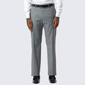 Mid Grey Modern Fit Dress Pants Flat Front, Unhemmed (Expandable Waistband), 32 Mid Grey Modern Fit Dress Pants Flat Front, Unhemmed (Expandable Waistband), 32