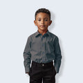 boy dress shirt Boys Charcoal Dress Shirt Slim Fit, 7