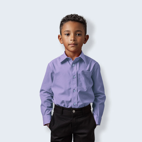 Boys Lavender Dress Shirt Slim Fit, 6