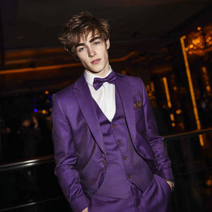 teen guy wearing a purple prom suit – Perfect Tux