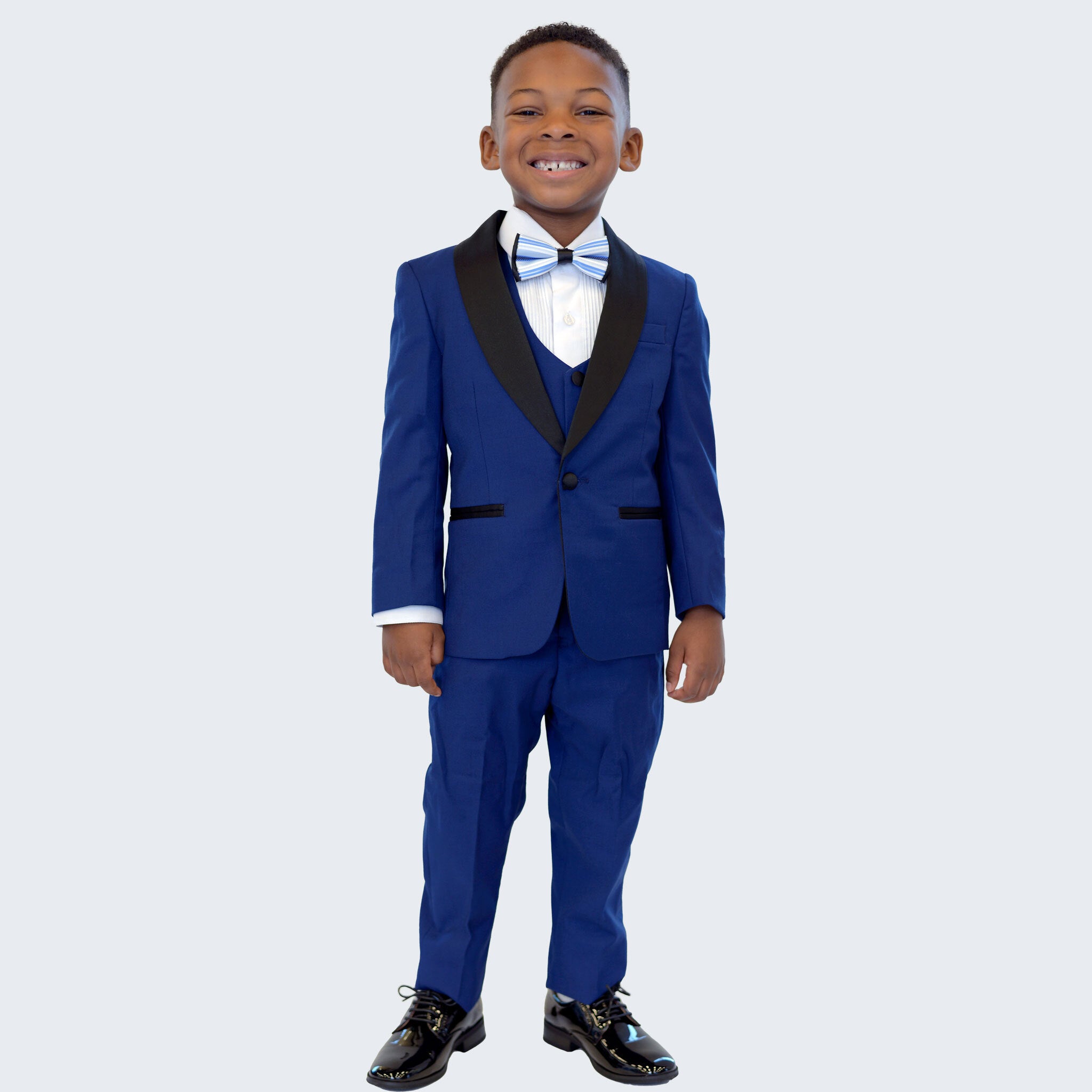 Boy's Indigo Slim Fit Tuxedo by Stacy Adams for Kids Teen Children ...