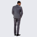 Grey Skinny Fit Suit Three Piece Set - Separates