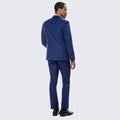 Indigo Blue Skinny Fit Suit Three Piece Set - Separates