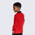 Boys Red and Black Tuxedo 4 -Piece Set for Kids Teen Children - Wedding