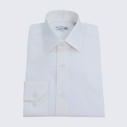 Men's  Eggshell Contemporary Fit Dress Shirt