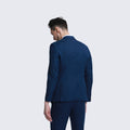 Navy Linen Suit Slim Fit Two Piece - Wedding - Prom