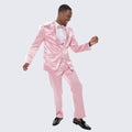 Pink Satin Tuxedo Four Piece Set
