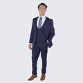 Purple Slim Fit Three Piece Suit with Large Peak Lapel by Stacy Adams - Wedding - Prom