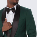 Green Tuxedo Slim Fit with Large Shawl Lapel by Stacy Adams