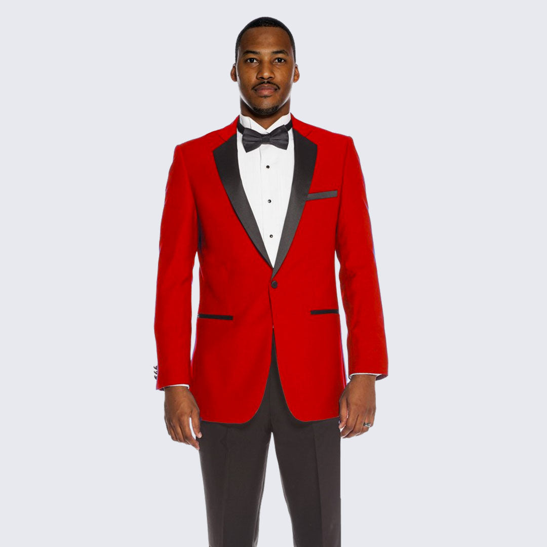 Men's Red 2 Piece Tuxedo – Perfect Tux