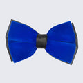 Men's Royal Blue Velvet Bow Tie