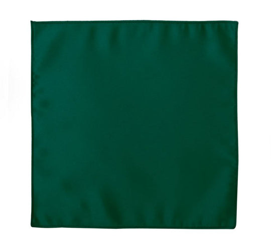 Hunter Green Pocket Square Satin Handkerchief
