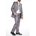 Grey Extra Slim Fit Skinny Suit Two Button Narrow Notch Lapel