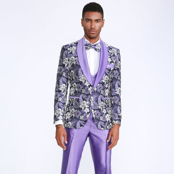 Ryan Obre Floral Print Dinner Jacket Tuxedo Rental | Rainwater's