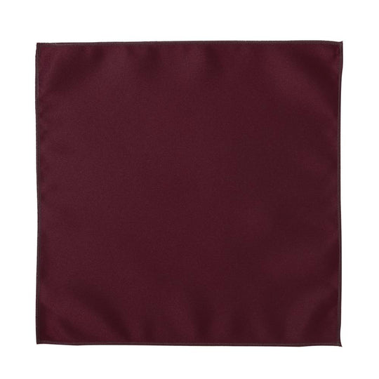 Burgundy Pocket Square Satin Handkerchief