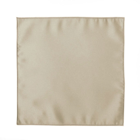 Champagne Pocket Square Satin Handkerchief