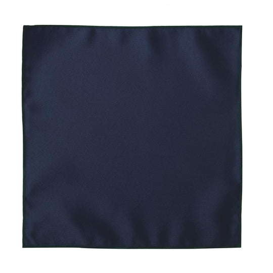Navy Blue Pocket Square Satin Handkerchief
